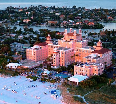 The local iconic beautiful historic Don Cesar St.Pete Beach
